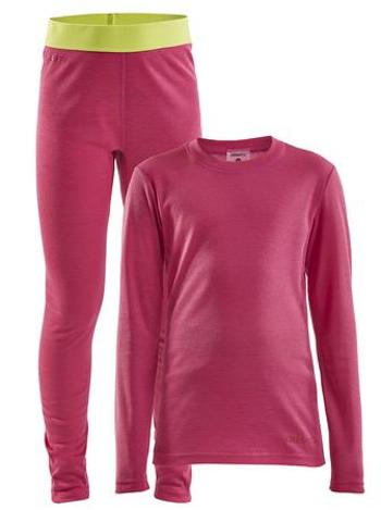 Set CRAFT CORE Warm Baselayer Junior 98/10 růžová, 98