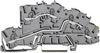 Vícenásobná instalační svorka Wago 2003-7645, pružinová, 5,2 mm, šedá