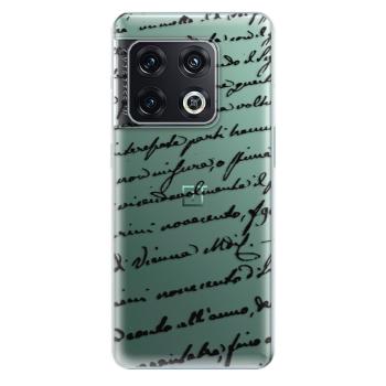 Odolné silikonové pouzdro iSaprio - Handwriting 01 - black - OnePlus 10 Pro