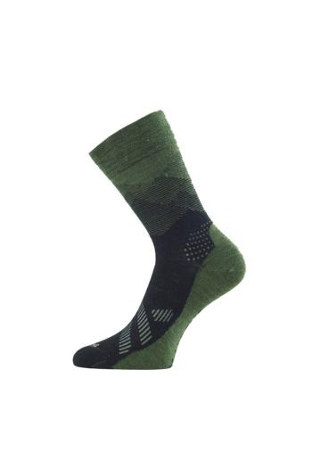 Lasting merino ponožky FWR zelené Velikost: (34-37) S