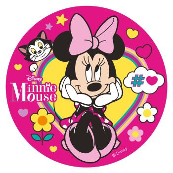 Dekora Jedlý papír - Minnie Mouse růžový 20 cm