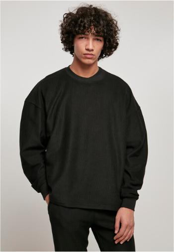 Urban Classics Rib Terry Boxy Crew black - XL