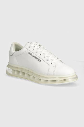 Kožené sneakers boty Karl Lagerfeld KAPRI KUSHION bílá barva, KL52625A