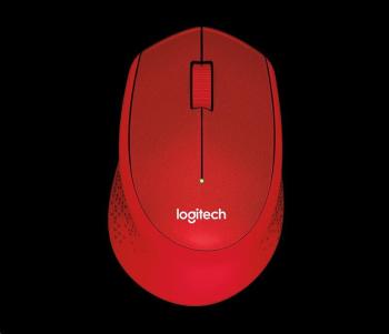 Logitech Wireless Mouse M330 Silent Plus, red