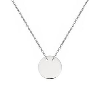 Šperky4U Ocelový náhrdelník s kulatou destičkou - OPD0247-ST