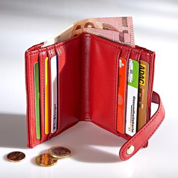 Magnet 3Pagen Elegantní peněženka na karty červená