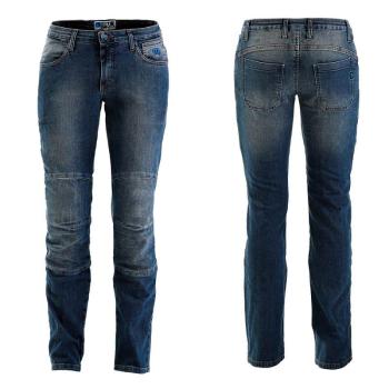 Dámské moto jeansy PMJ Carolina CE Barva modrá, Velikost 30