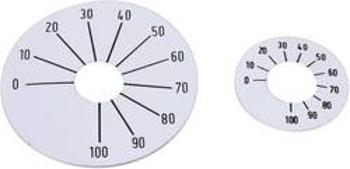 Samolepící stupnice Mentor 8133.2241, rozsah 0-100, 45 mm, stříbrná