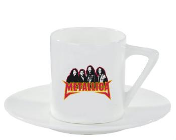 Espresso hrnek s podšálkem 100ml Metallica