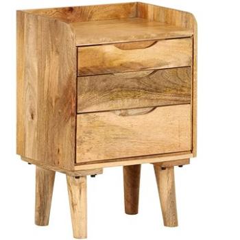 Noční stolek z masivního mangovníkového dřeva 40 × 30 × 59,5 cm (246788)