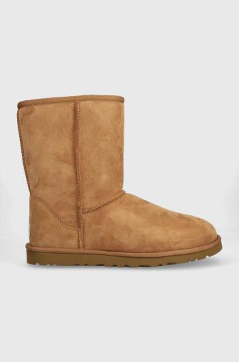 Semišové sněhule UGG Classic Short hnědá barva, 5800