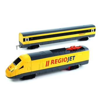 Rappa Vlak žlutý RegioJet se zvukem a světlem funkční model soupravy