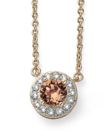 Oliver Weber Pozlacený náhrdelník s krystalem Loco 12087G 221