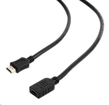 GEMBIRD Kabel prodlužovací HDMI - HDMI 1, 8m (zlacené konektory, stíněný)