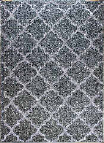 Berfin Dywany Kusový koberec Lagos 1052 Silver (Grey) - 80x150 cm Šedá