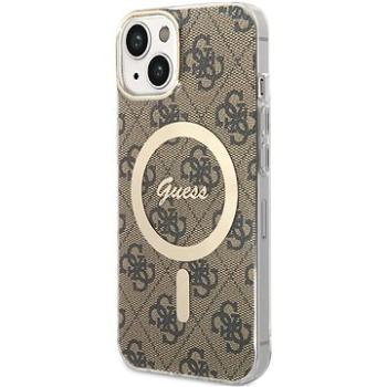 Guess 4G IML MagSafe Kompatibilní Zadní Kryt pro iPhone 13 Brown (GUHMP13MH4STW)