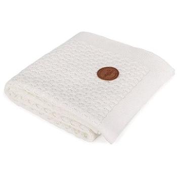 CEBA deka pletená v dárkovém balení krémové barvy, 90 × 90 cm (5907672327471)
