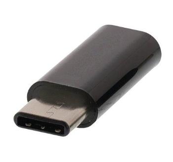 Nedis CCGP60910BK - USB 2.0 Adaptér | Typ-C Zástrčka – Micro B Zásuvka | Černá barva