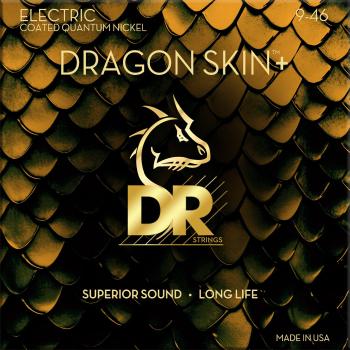 DR Strings Dragon Skin+ Coated Light to Medium 9-46 Struny pro elektrickou kytaru