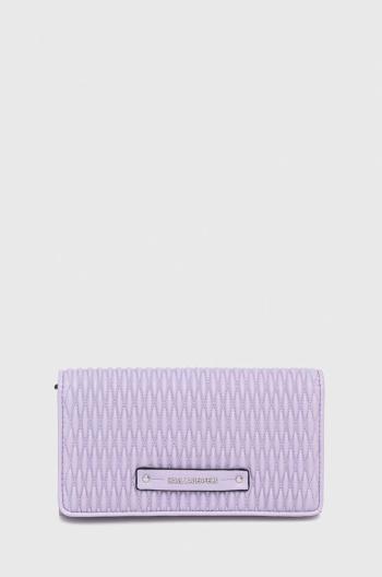 Peněženka Karl Lagerfeld fialová barva