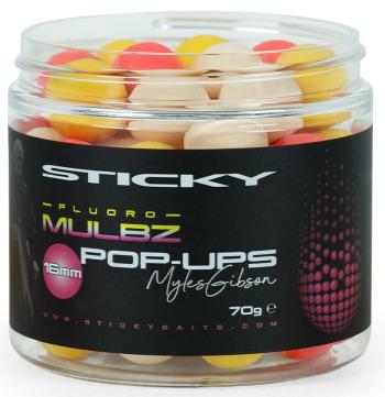 Sticky baits plovoucí boilies mulbz fluoro pop-ups 70 g - 16 mm