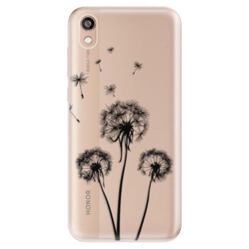 Odolné silikonové pouzdro iSaprio - Three Dandelions - black - Huawei Honor 8S