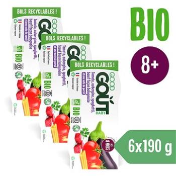 Good Gout BIO Špagety s lilkem a hovězím masem 3× (2×190 g) (8594200262570)