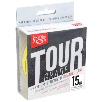 Strike king splétaná šňůra tour grade blade yellow - 15 lb 0,22 mm 150 m