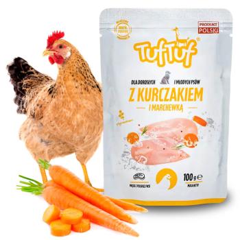 Tuf Tuf kapsičky - kuřecí maso s mrkví  - 100g