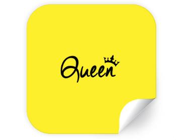 Samolepky čtverec - 5 kusů Queen