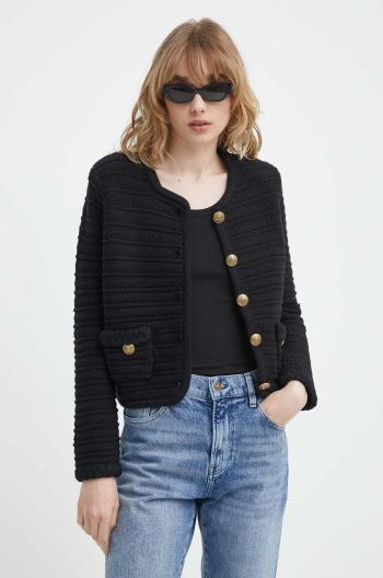 Kardigan The Kooples dámský, černá barva, hřejivý, FCAR28070K