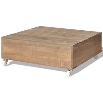 Konferenční stolek hnědý z masivního dřeva (243164)