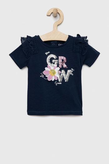 Dětské tričko Guess tmavomodrá barva