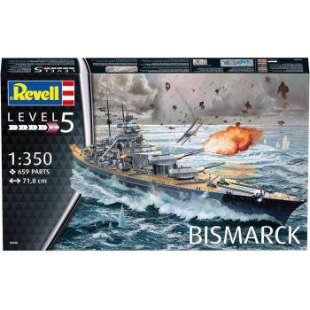 Revell Plastic ModelKit loď Battleship Bismarck 1:350