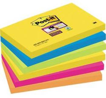 Post-it® samolepící poznámka Super Sticky Rio de Janeiro Collection 127 x 76 mm (Š x v) 6 Block/Pack. Post-it 6556SR, (š x v) 127 mm x 76 mm, neonově 