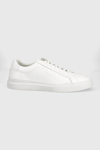 Kožené boty Marc O'Polo Vito bílá barva