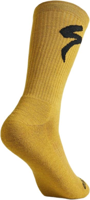 Specialized Merino Midweight Tall Logo Sock - harvest gold 46+