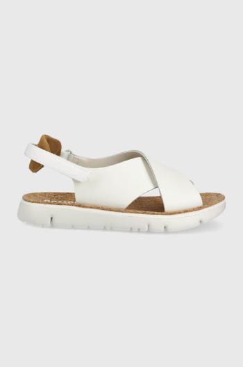 Kožené sandály Camper Oruga Sandal dámské, bílá barva