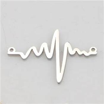 Šperky4U ocelový komponenta - heartbeat - OK1215-ST