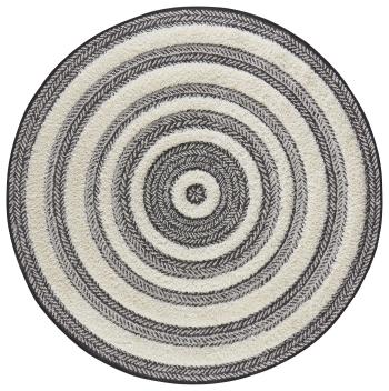 Mint Rugs - Hanse Home koberce Kusový koberec Handira 103914 Grey/Cream - 160x160 (průměr) kruh cm Bílá