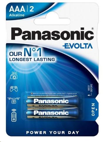 PANASONIC Alkalické baterie EVOLTA Platinum LR03EGE/2BP AAA 1, 5V (Blistr 2ks)