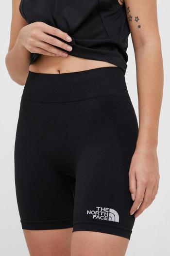 Sportovní šortky The North Face dámské, černá barva, hladké, medium waist, NF0A82GNJK31