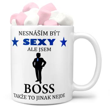 Hrnek Sexy boss (Náplň hrníčku: Marshmallow)