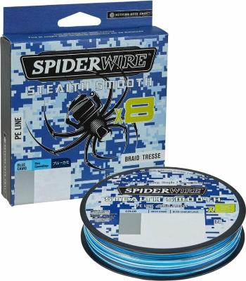 SpiderWire Stealth® Smooth8 x8 PE Braid Blue Camo 0,19 mm 150 m 18,0 kg-39 lbs Šňůra