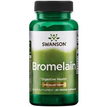 Swanson Bromelain (Bromelin), 1000 mg, 60 rostlinných kapslí (87614028200)