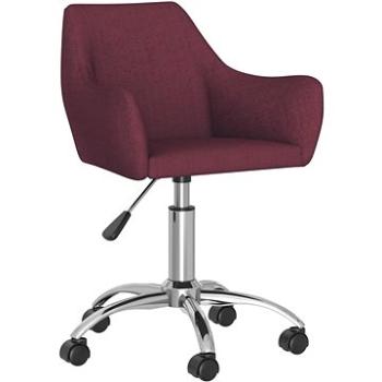 Otočná jídelní židle fialová textil, 330936 (330936)