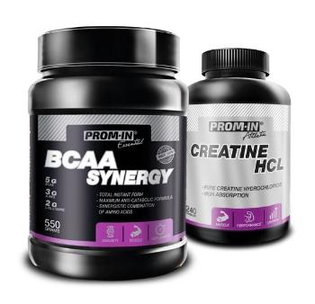 Akcia: BCAA Synergy + Creatin HCL - Prom-IN 550 g + 240 kaps. Cherry