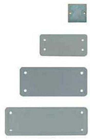 Heavy Duty Connectors, Accessories, cover plate, Size: 2, Plastic, Grey Weidmüller ABD-2-GR, 10 ks