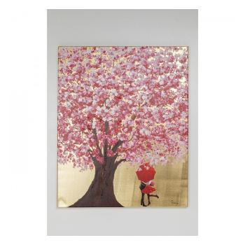 Obraz s ručními tahy Flower Couple 100×80 cm
