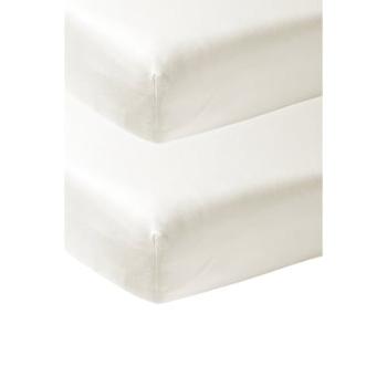 Meyco Prostěradlo Jersey 2-pack 60 x 120 cm vypnuto white